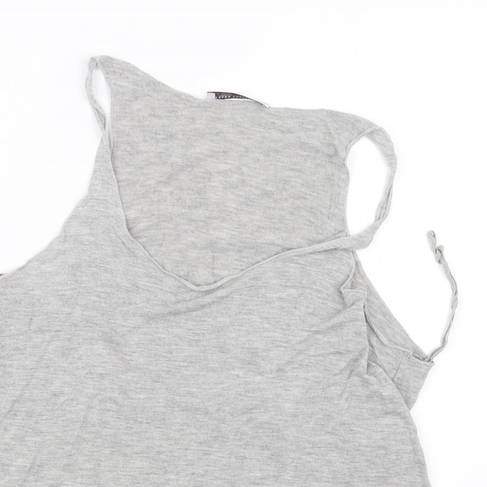 Zara Womens Grey   Basic Tank Size M