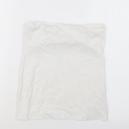New Look Womens White   Basic T-Shirt Size M
