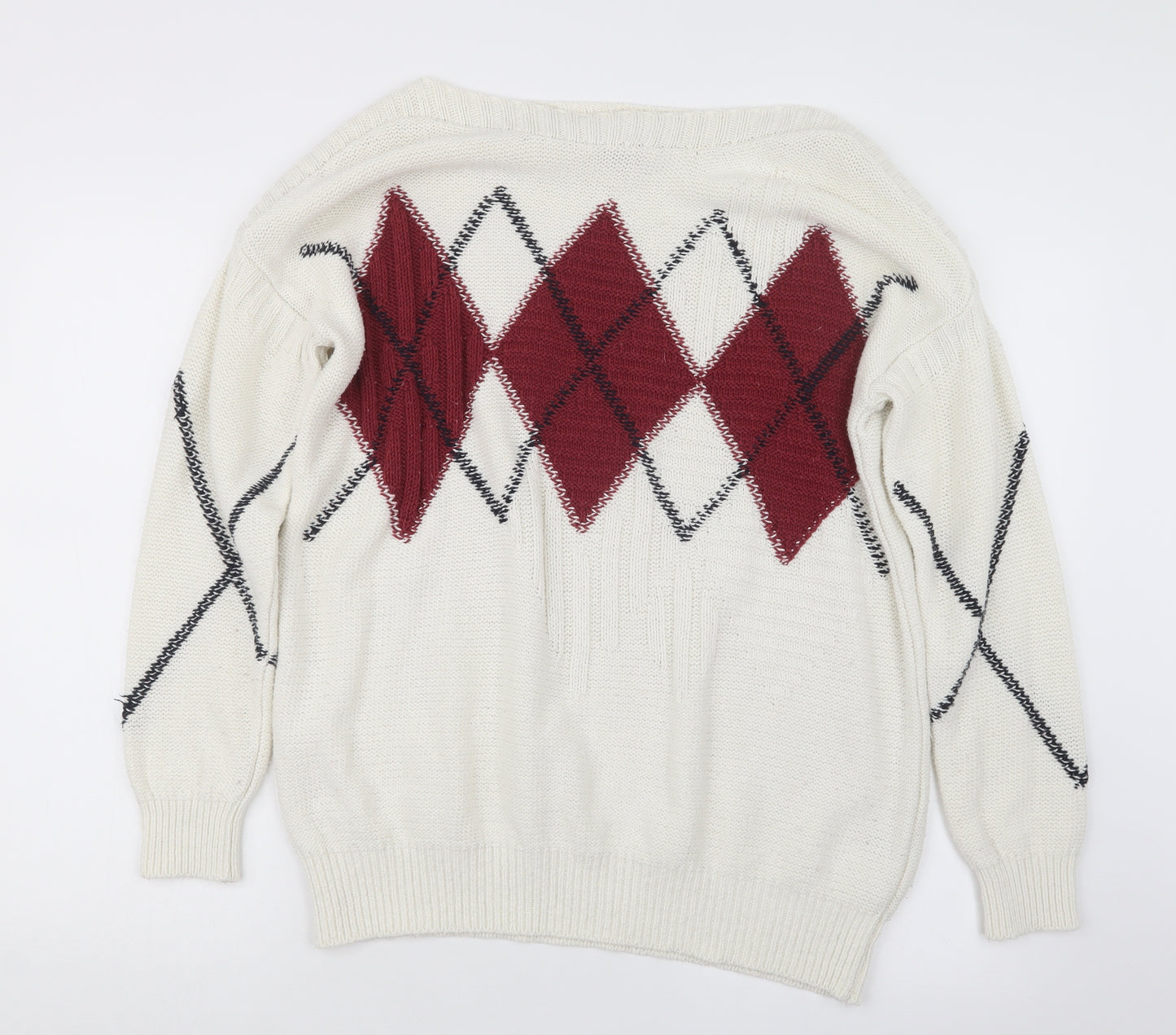 NEXT Womens White  Knit Pullover Jumper Size 12