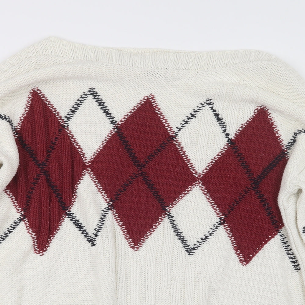 NEXT Womens White  Knit Pullover Jumper Size 12