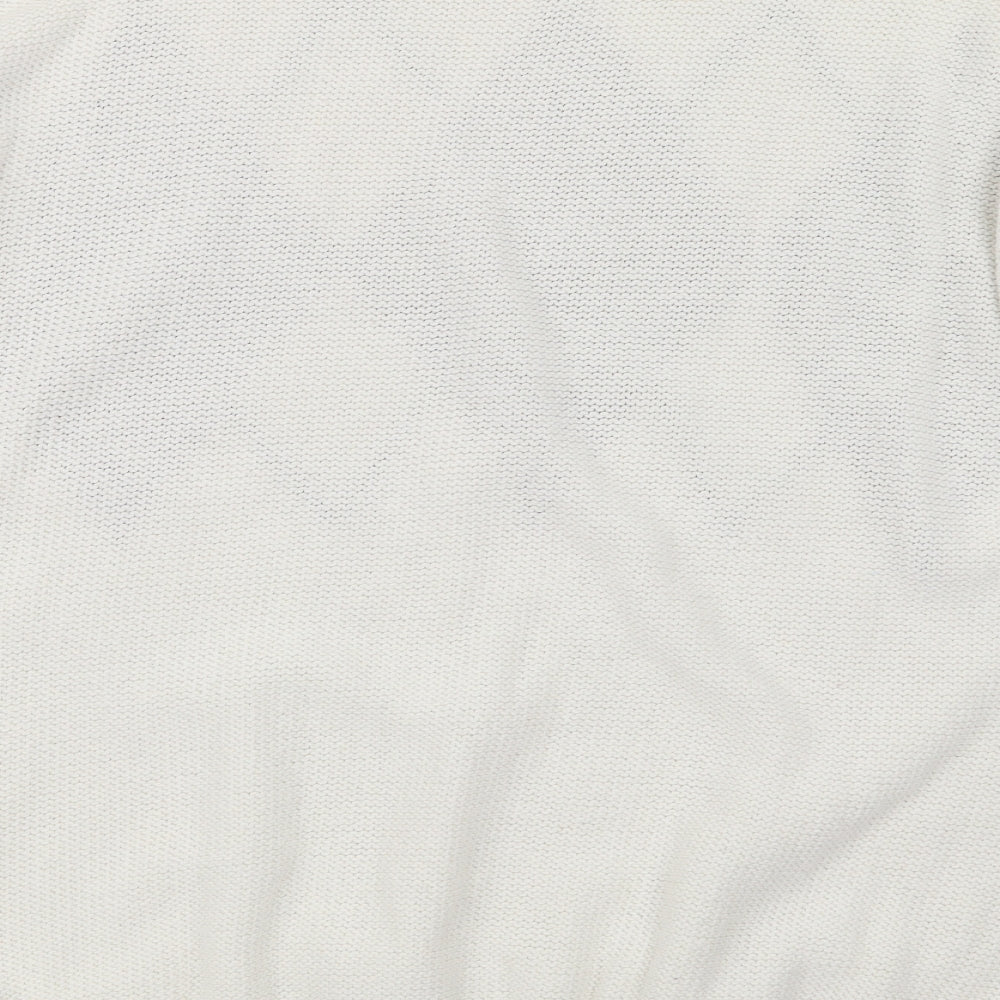NEXT Womens White  Knit Pullover Jumper Size 12