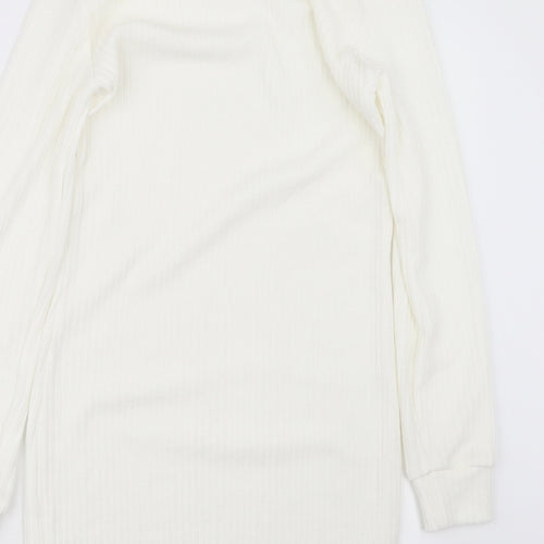 Preworn Womens White   Pullover Jumper Size M  - Long