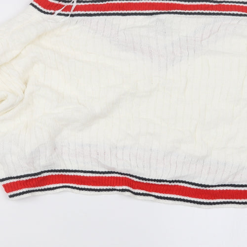 Divided by H&M Womens White  Knit Pullover Jumper Size M