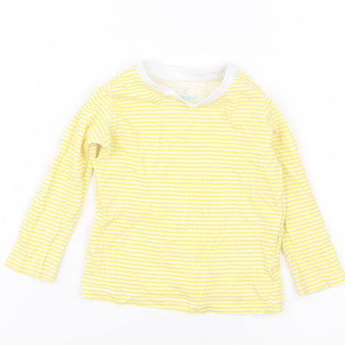 Lupilu Baby Yellow Striped  Basic T-Shirt Size 6-9 Months
