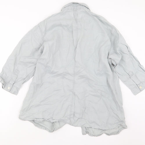 DIDI Womens Grey   Basic Button-Up Size S