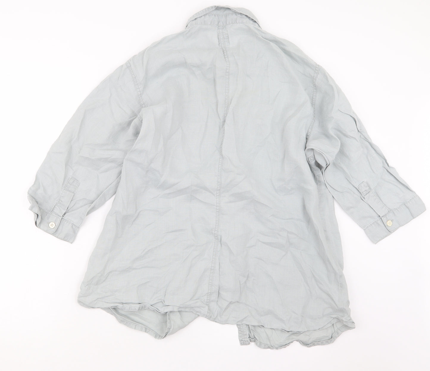 DIDI Womens Grey   Basic Button-Up Size S
