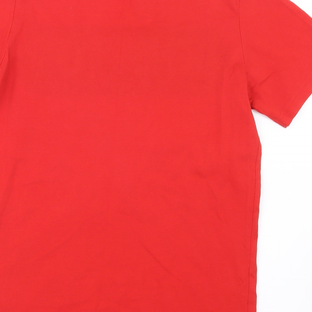 United Colors of Benetton Boys Red   Basic T-Shirt Size 10-11 Years