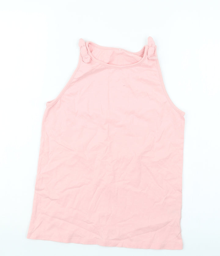 George Girls Pink Basic T-Shirt Size 12-13 Years