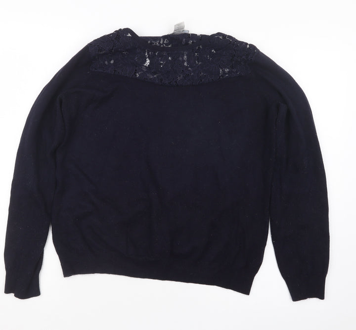 La Redoute Womens Blue  Knit Pullover Jumper Size 18