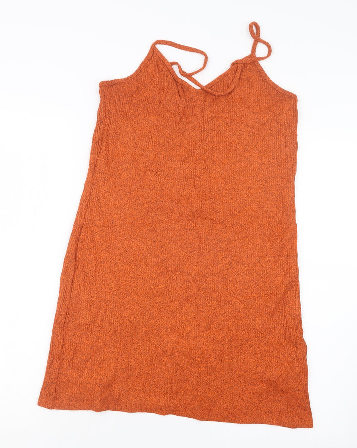 Topshop Womens Orange   Mini  Size 14