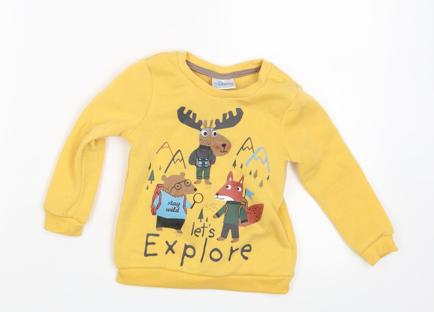 So cute Baby Yellow   Pullover Jumper Size 18-24 Months