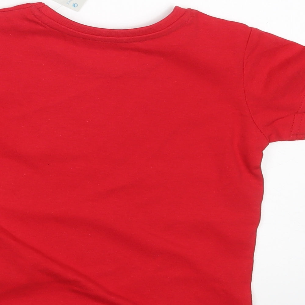 Primark Boys Red   Basic T-Shirt Size 12-18 Months