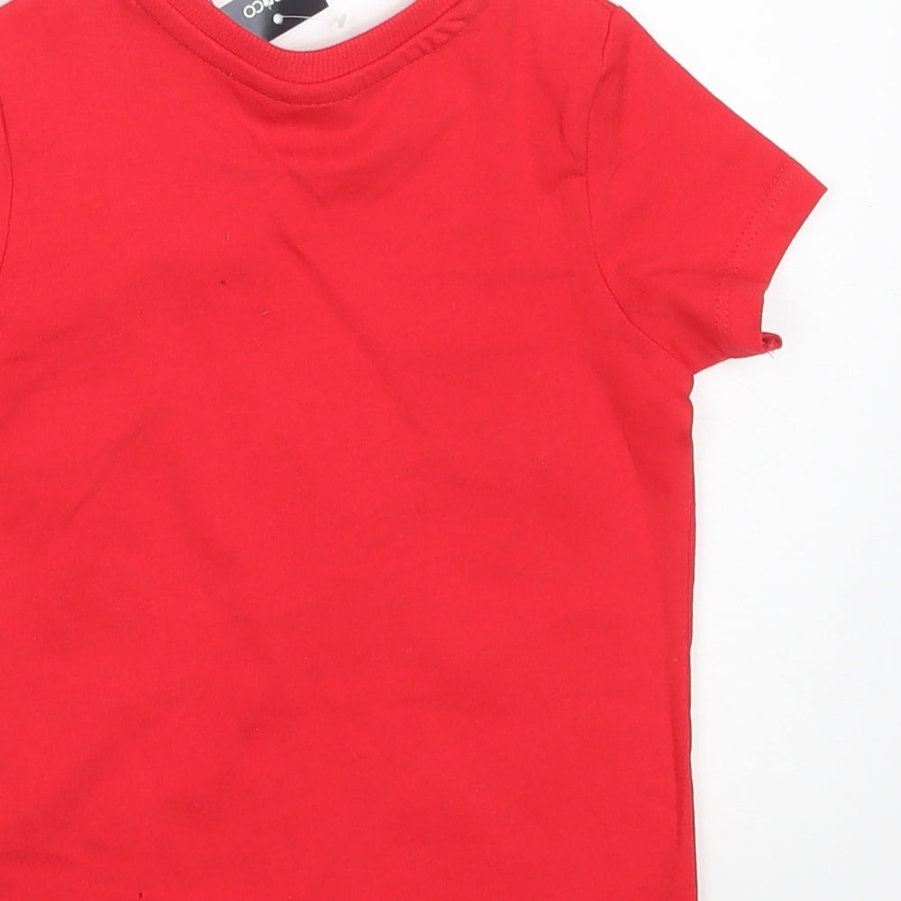 Pep & Co. Baby Red   Basic T-Shirt Size 18-24 Months