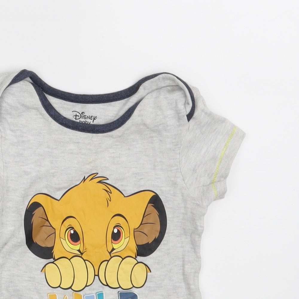 Primark Baby Grey   Romper One-Piece Size 12-18 Months  - Wild