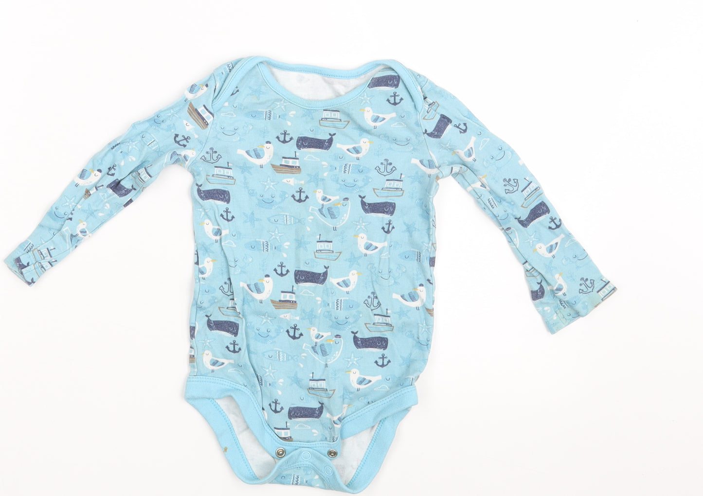 TU Baby Blue Animal Print  Romper One-Piece Size 12-18 Months