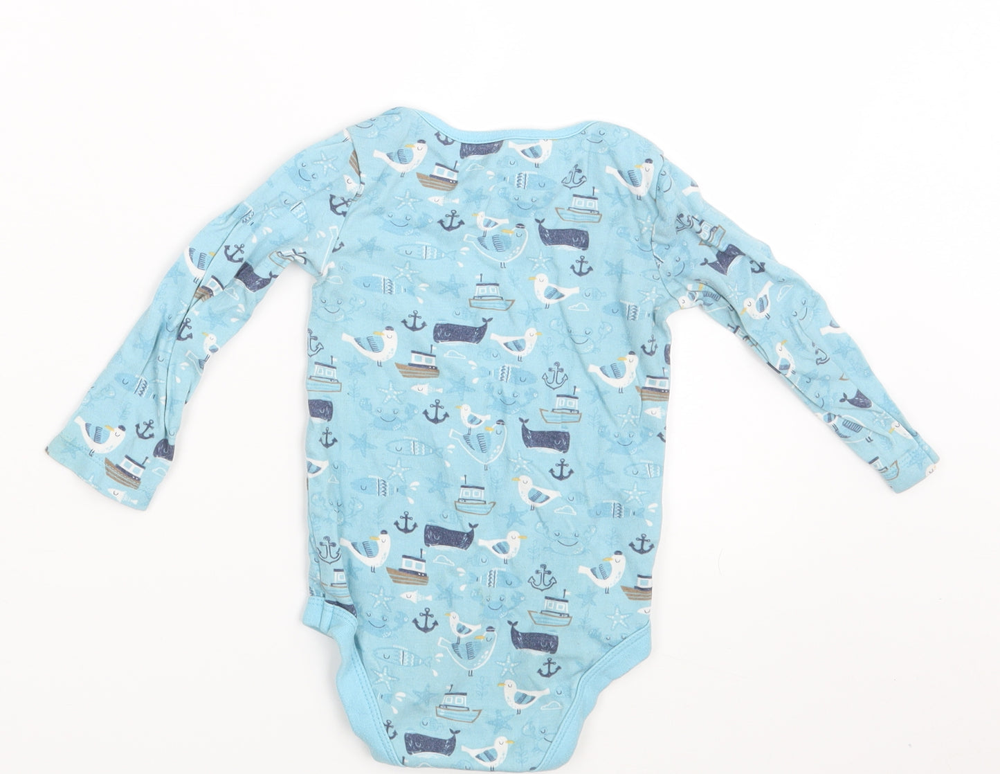 TU Baby Blue Animal Print  Romper One-Piece Size 12-18 Months