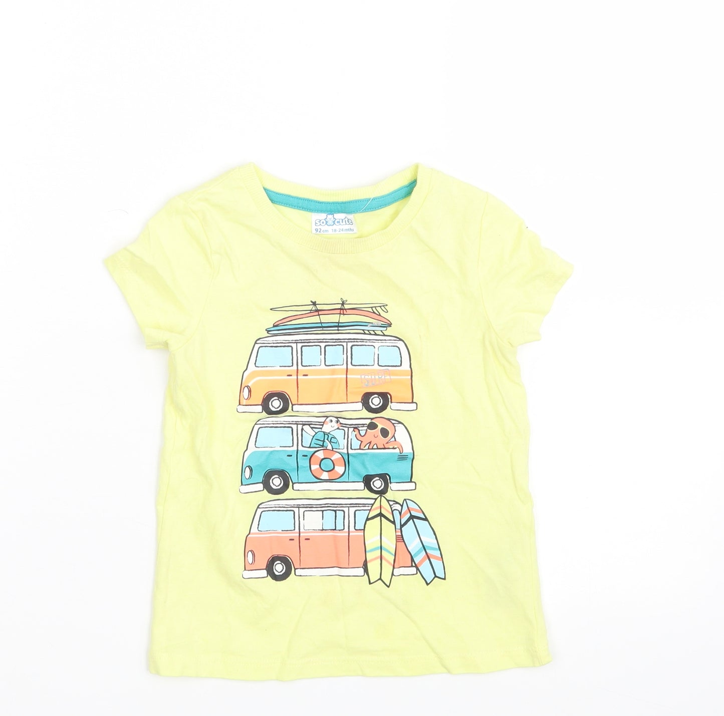 So Cute Baby Yellow   Basic T-Shirt Size 18-24 Months