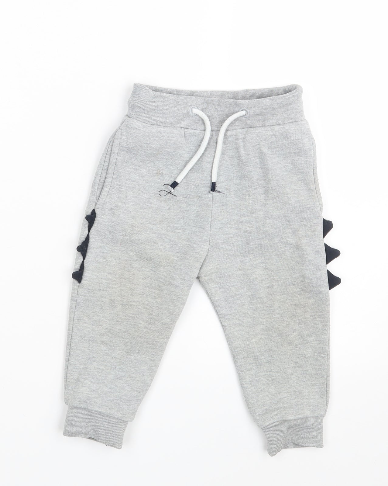 Matalan Baby Grey   Jogger Leggings Size 12-18 Months  - Waist 18in; Inside  leg 11in