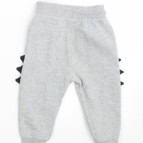 Matalan Baby Grey   Jogger Leggings Size 12-18 Months  - Waist 18in; Inside  leg 11in