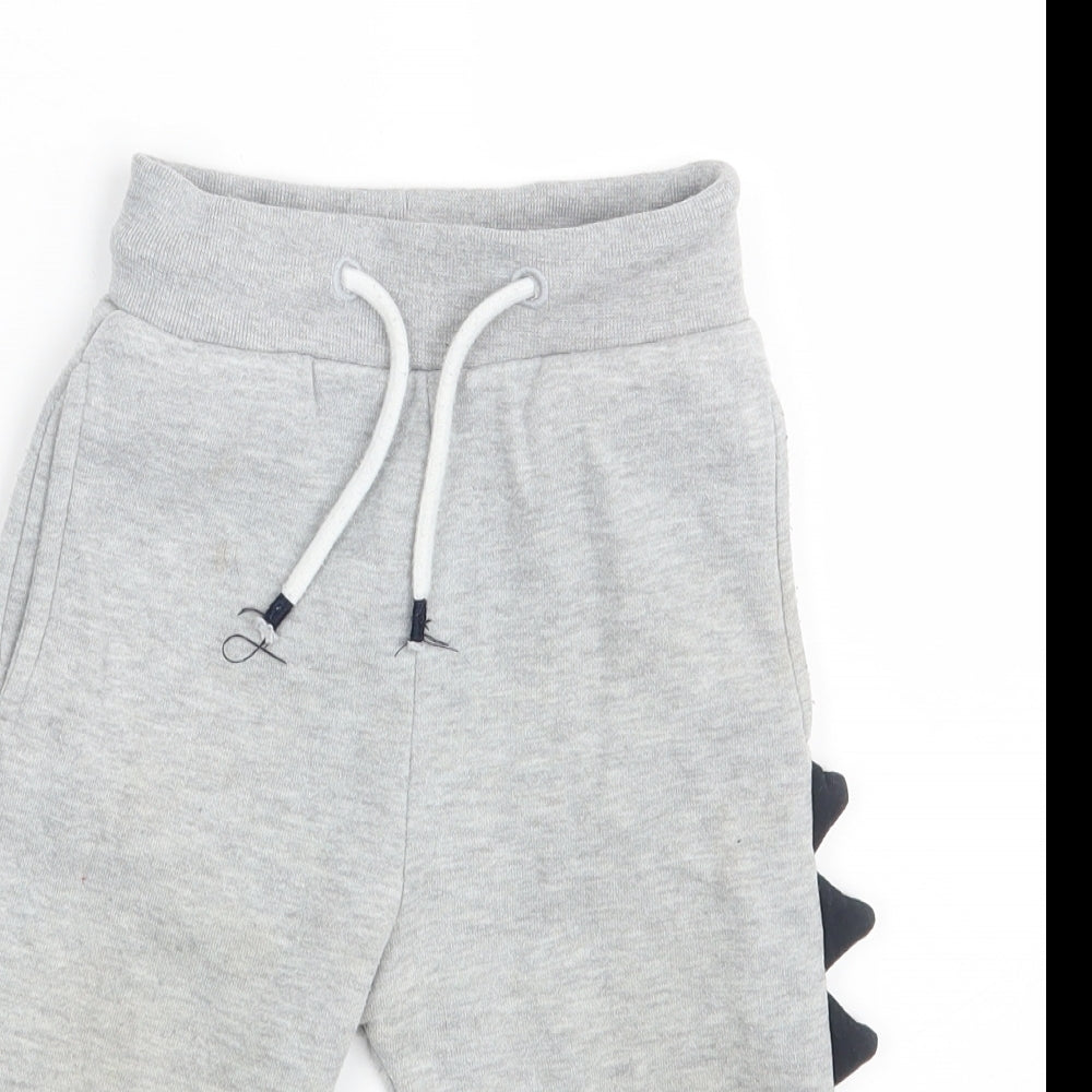 Matalan Baby Grey   Jogger Leggings Size 12-18 Months  - Waist 18in; Inside  leg 11in