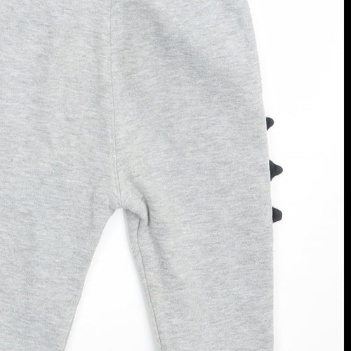 Matalan Baby Grey   Jogger Leggings Size 12-18 Months  - Waist 18in; Inside  leg 11in