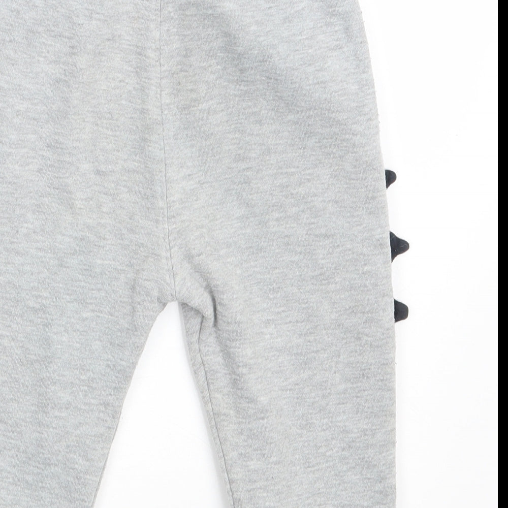 Matalan Baby Grey   Jogger Leggings Size 12-18 Months  - Waist 18in; Inside  leg 11in