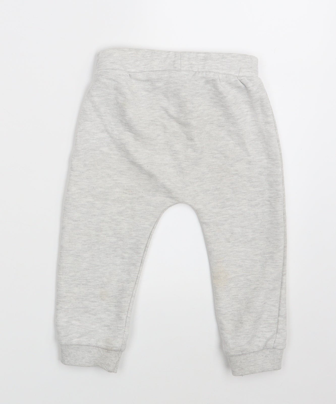F&F Boys White   Jogger Leggings Size 12-18 Months  - Waist 18in; Inside  leg 11in