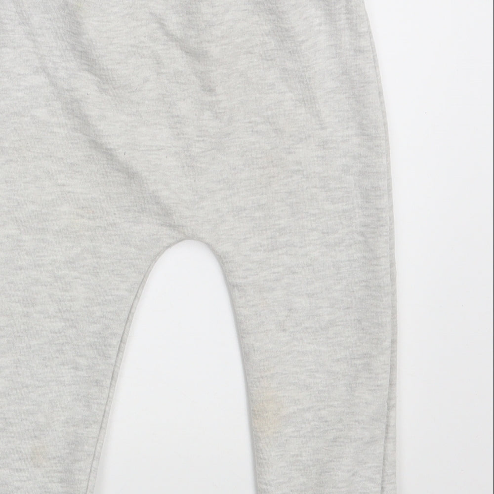 F&F Boys White   Jogger Leggings Size 12-18 Months  - Waist 18in; Inside  leg 11in