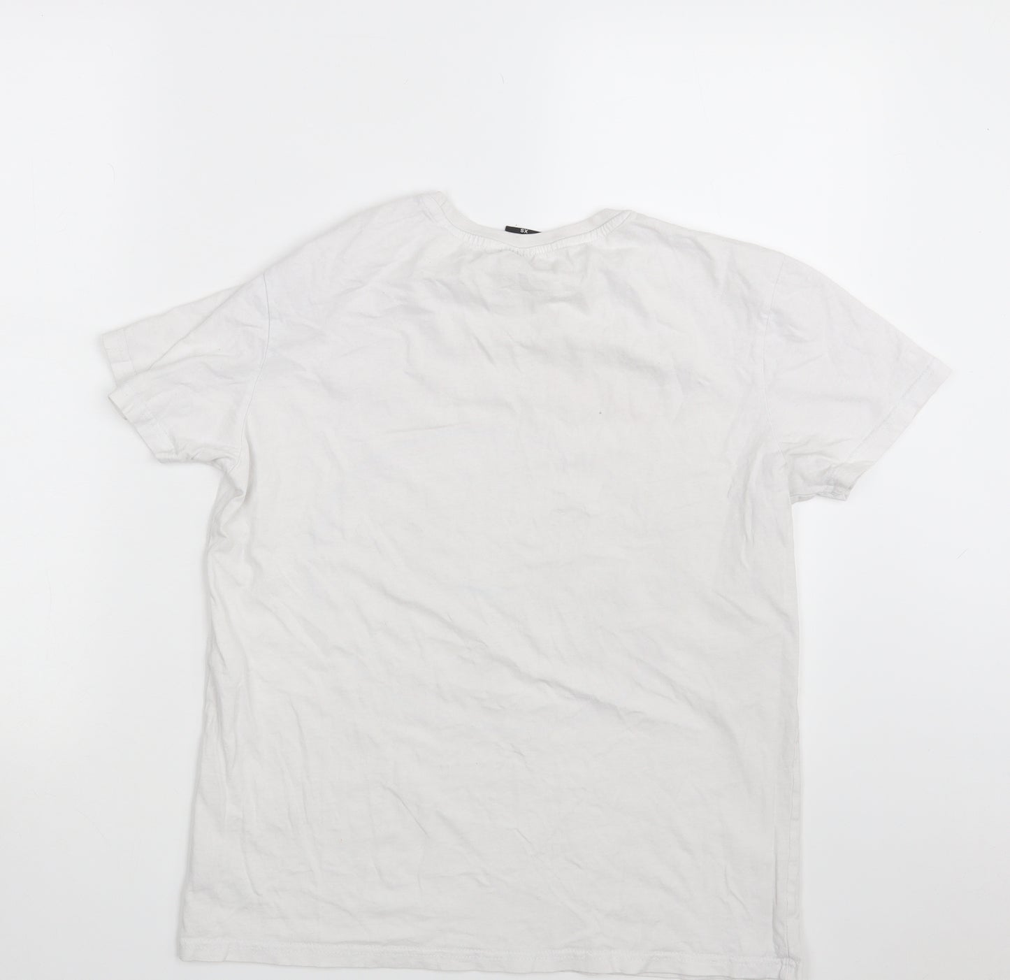 Primark Mens White    T-Shirt Size S  - Ramones