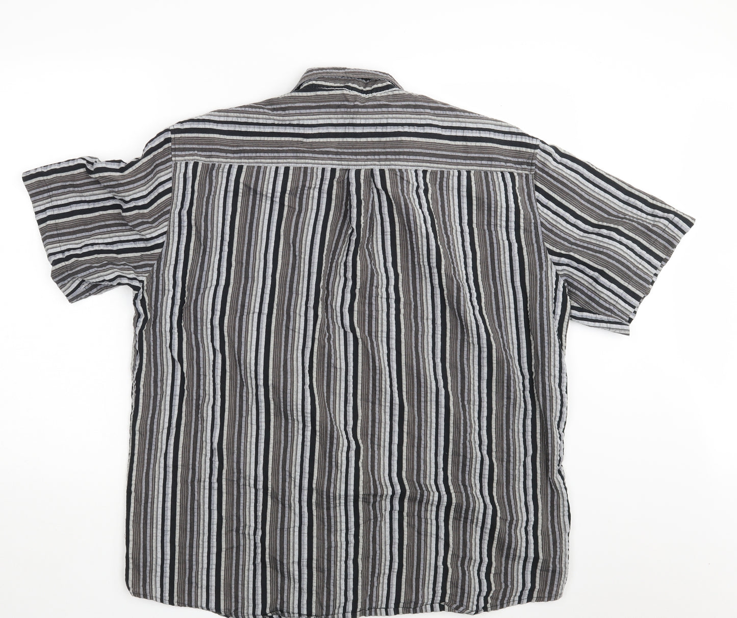 Club D'Amingo Mens Beige Striped   Button-Up Size XL