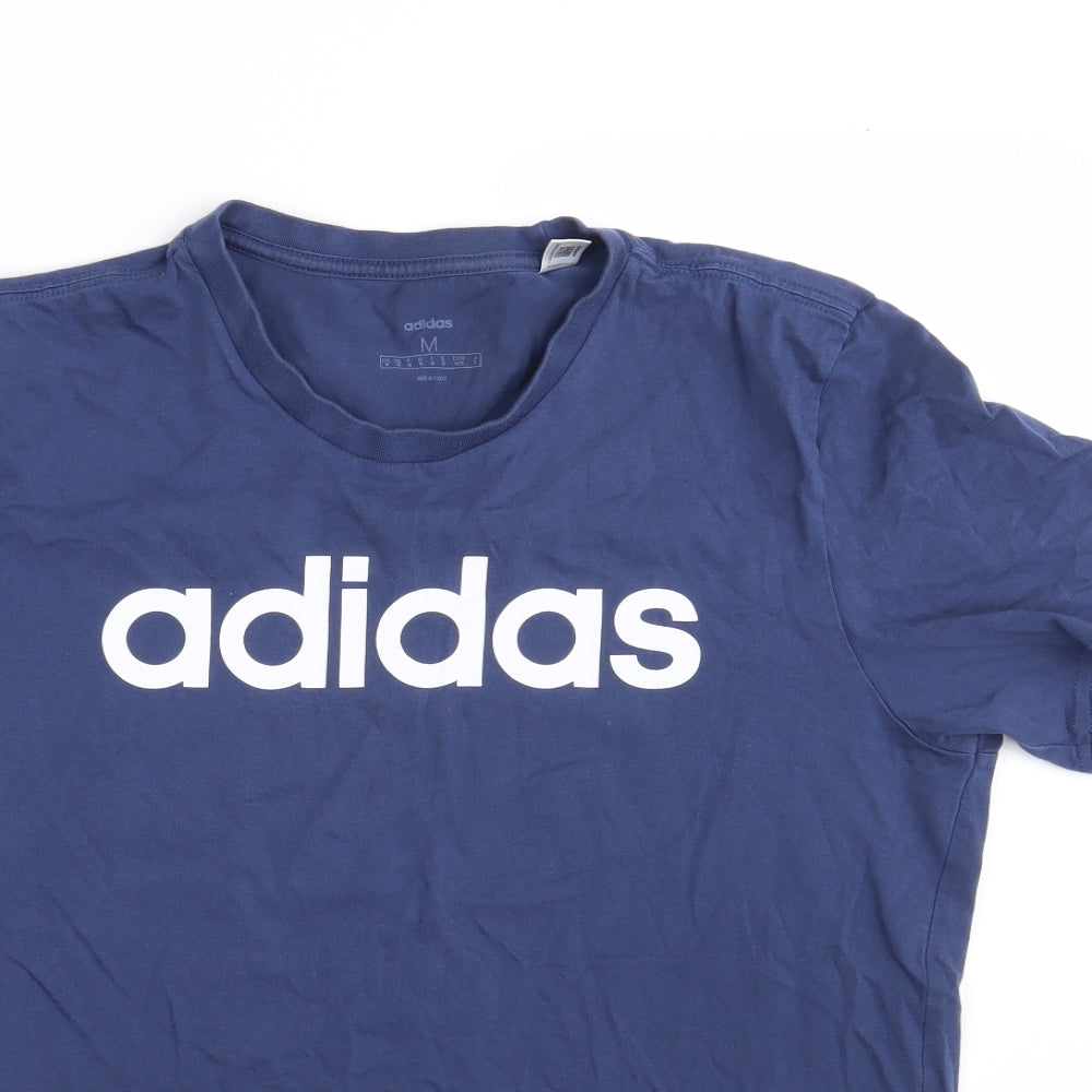 adidas Mens Blue    T-Shirt Size M