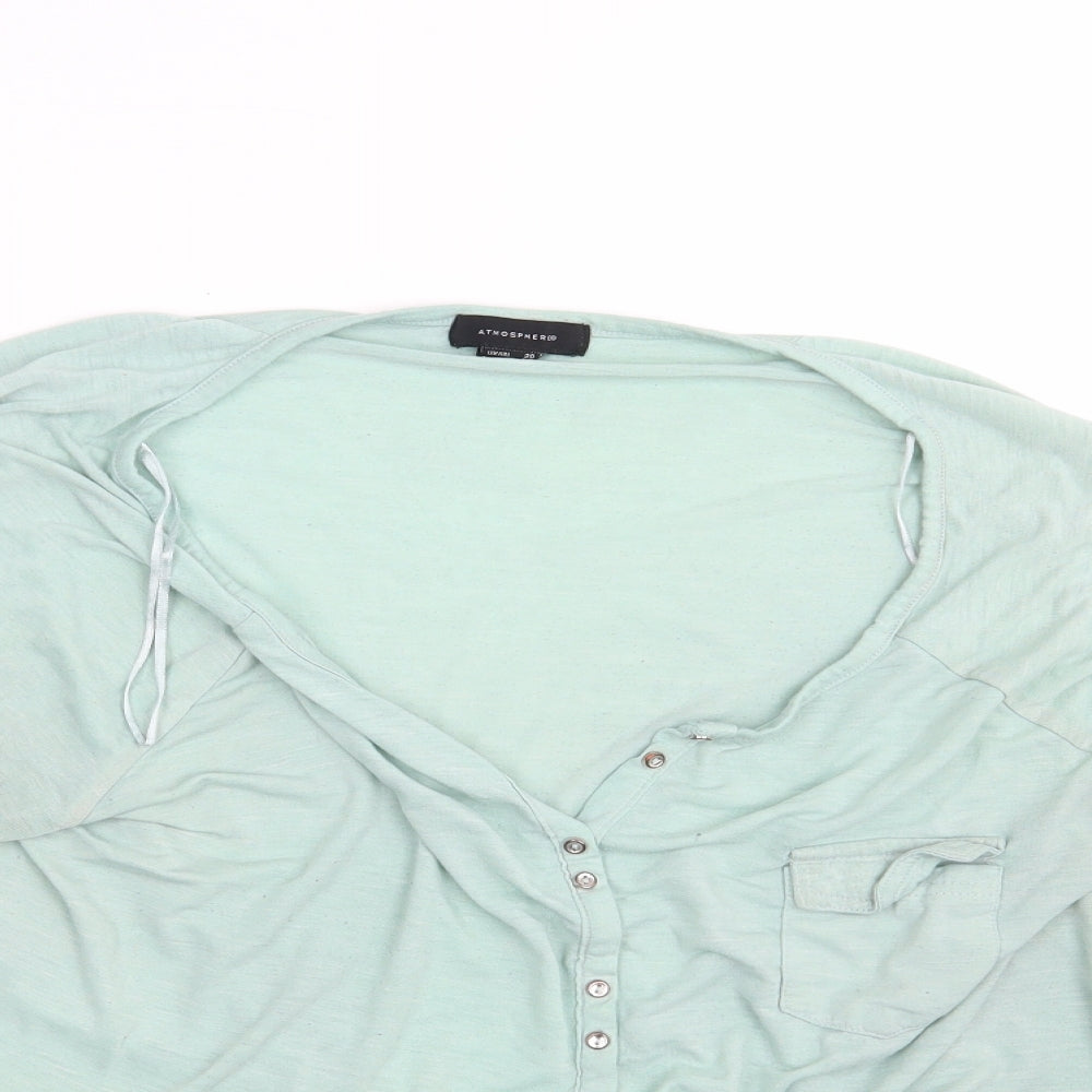 Atmosphere Womens Green   Pullover Sweatshirt Size 20