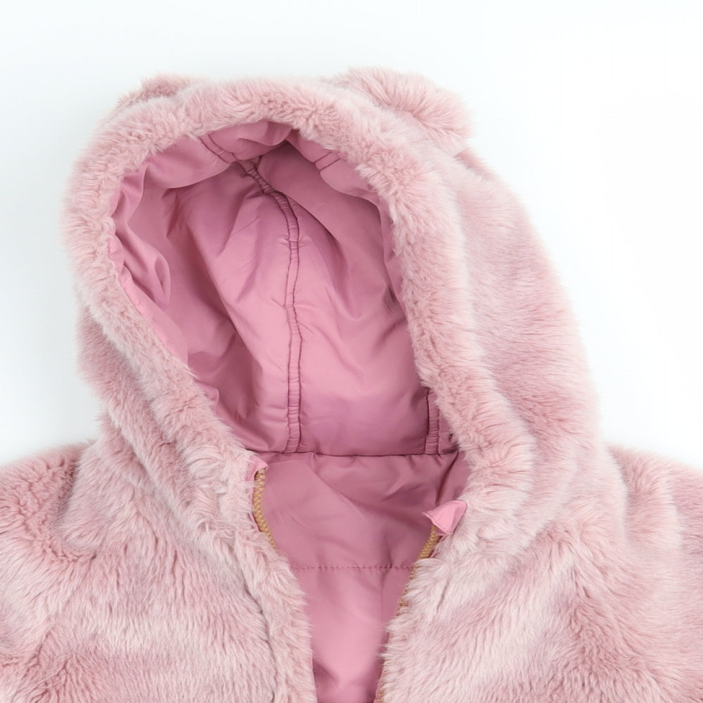 M&S Girls Pink   Jacket  Size 4-5 Years