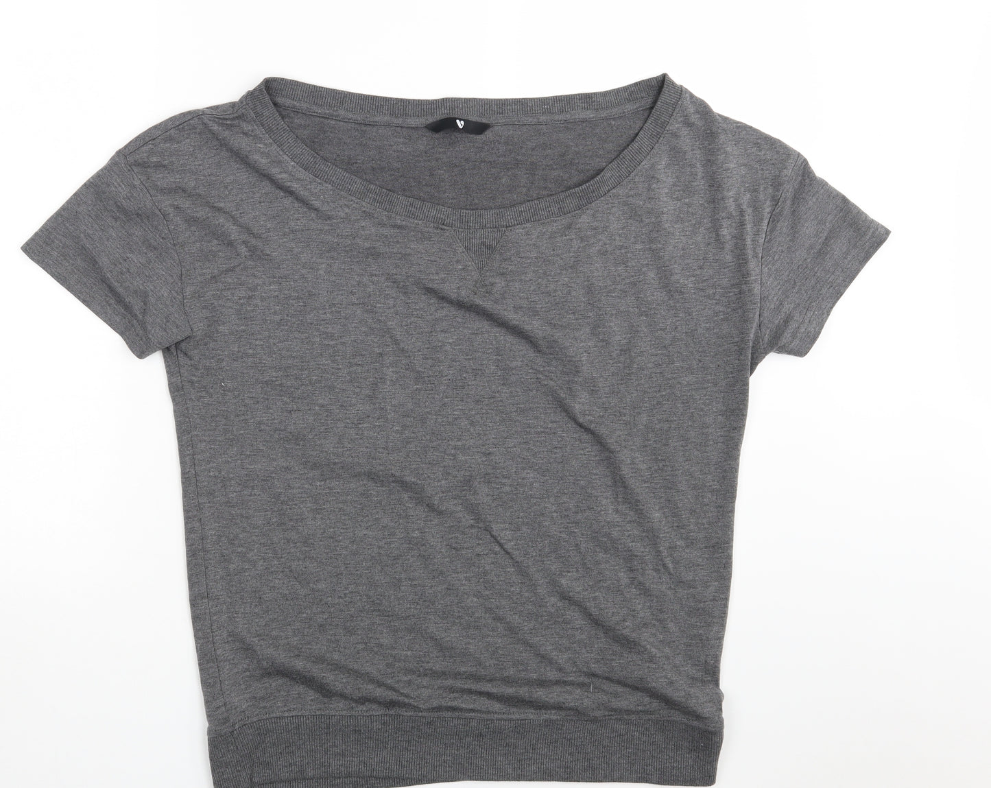 Very Womens Grey   Basic T-Shirt Size 10