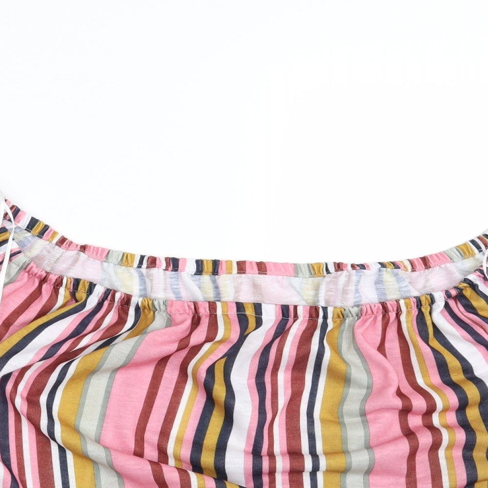 george & martha Womens Multicoloured Striped  Basic Blouse Size 22