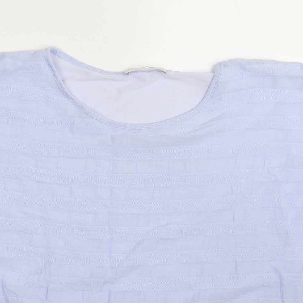 Per Una Womens Blue   Basic T-Shirt Size 20