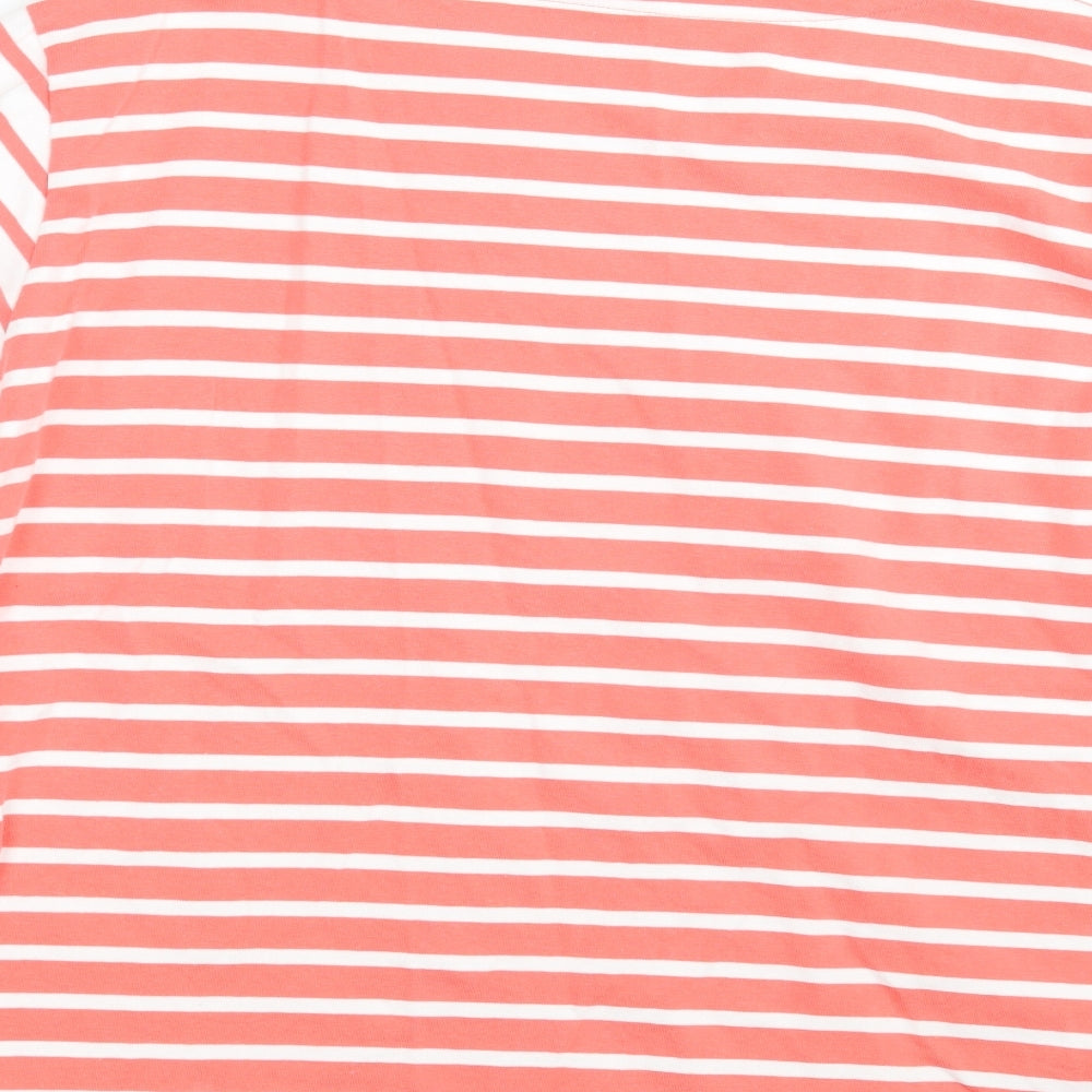 M&S Womens Pink Striped  Pullover Sweatshirt Size 22