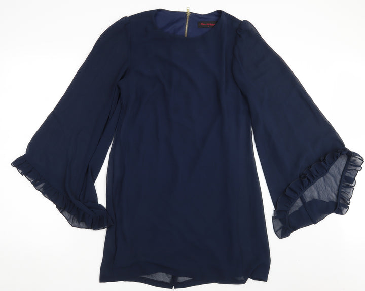 Miss Selfridge Womens Blue A-Line Size 10