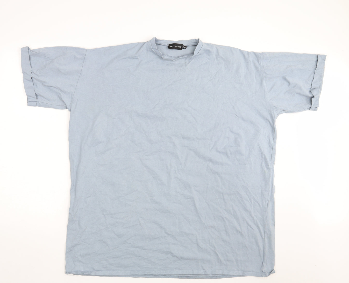 PRETTYLITTLETHING Womens Blue   Basic T-Shirt Size 10