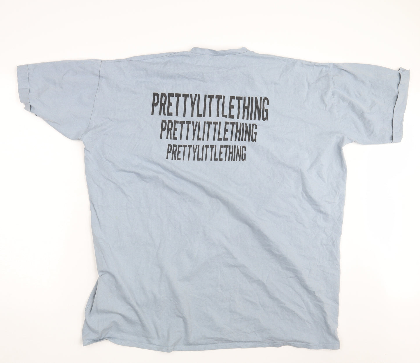 PRETTYLITTLETHING Womens Blue   Basic T-Shirt Size 10