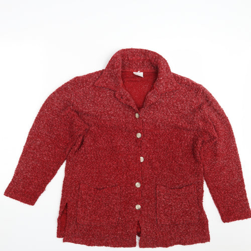 Classics  Womens Red   Jacket Blazer Size 12