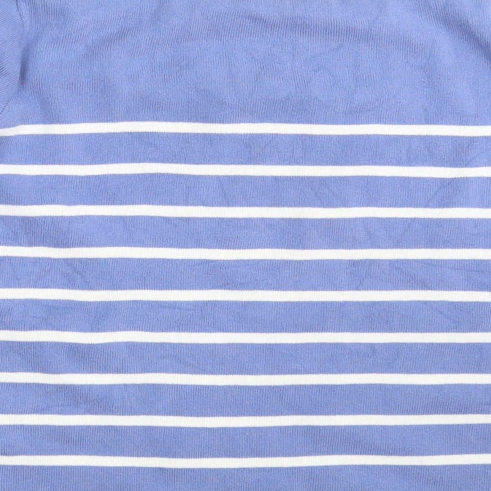 George Womens Blue Striped  Pullover Jumper Size 16