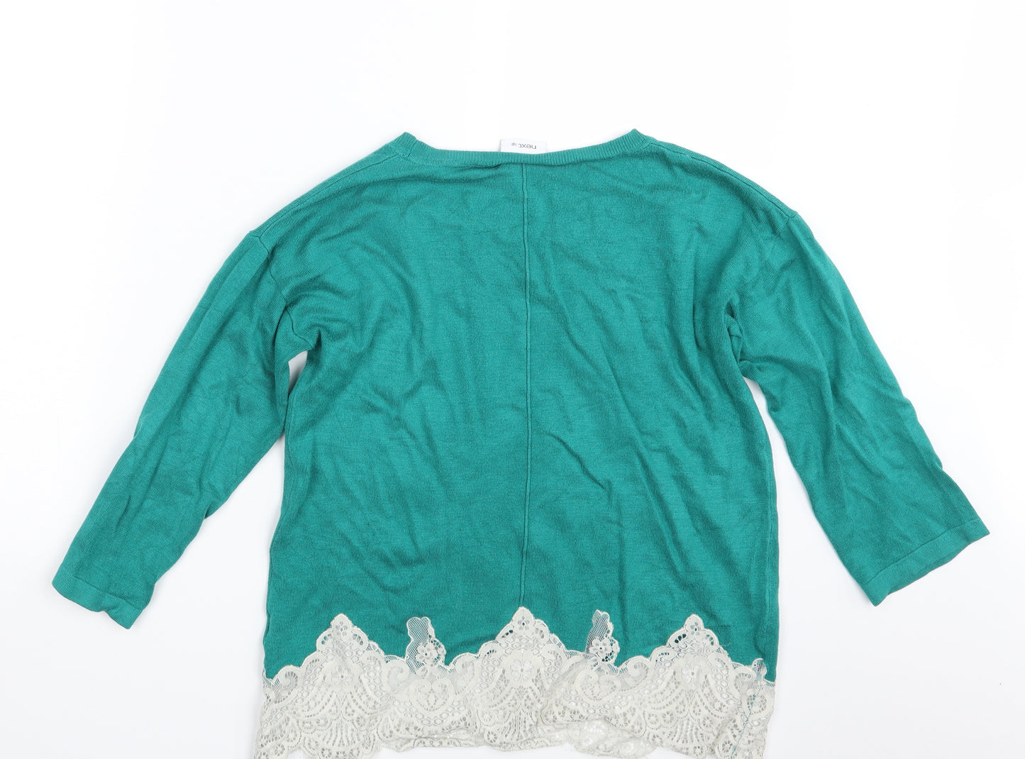 NEXT Womens Green Floral  Pullover Jumper Size 12