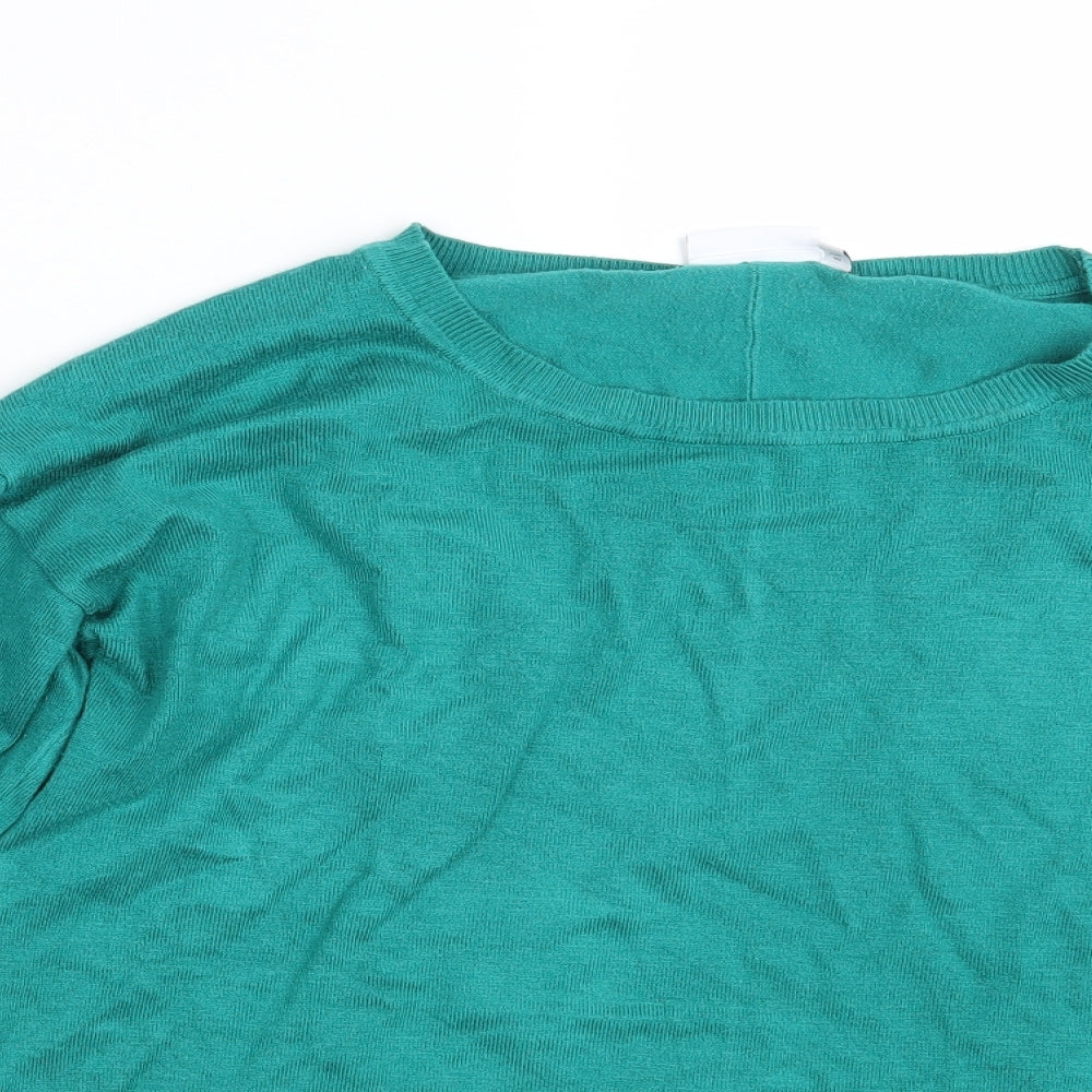 NEXT Womens Green Floral  Pullover Jumper Size 12