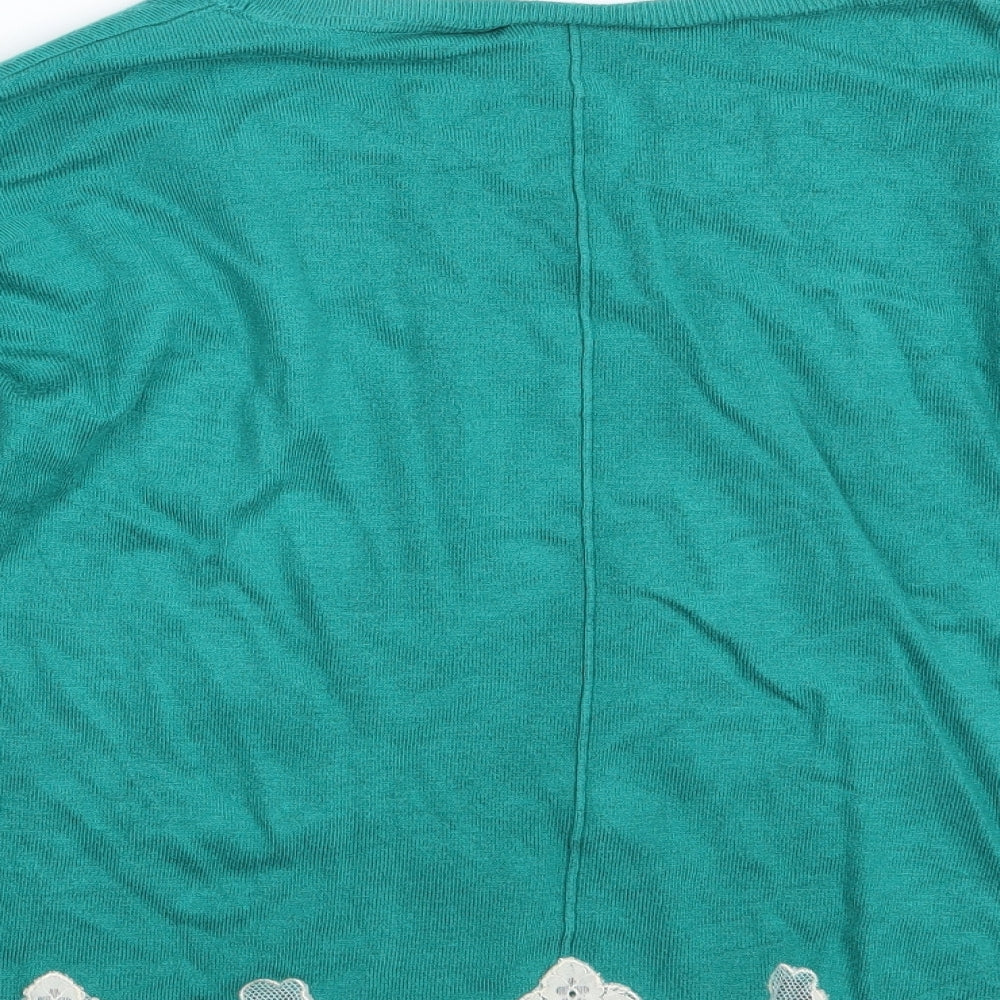 NEXT Womens Green Floral  Pullover Jumper Size 12