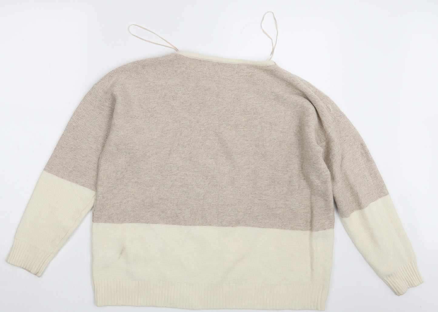 Fat Face Womens Beige   Pullover Jumper Size 18