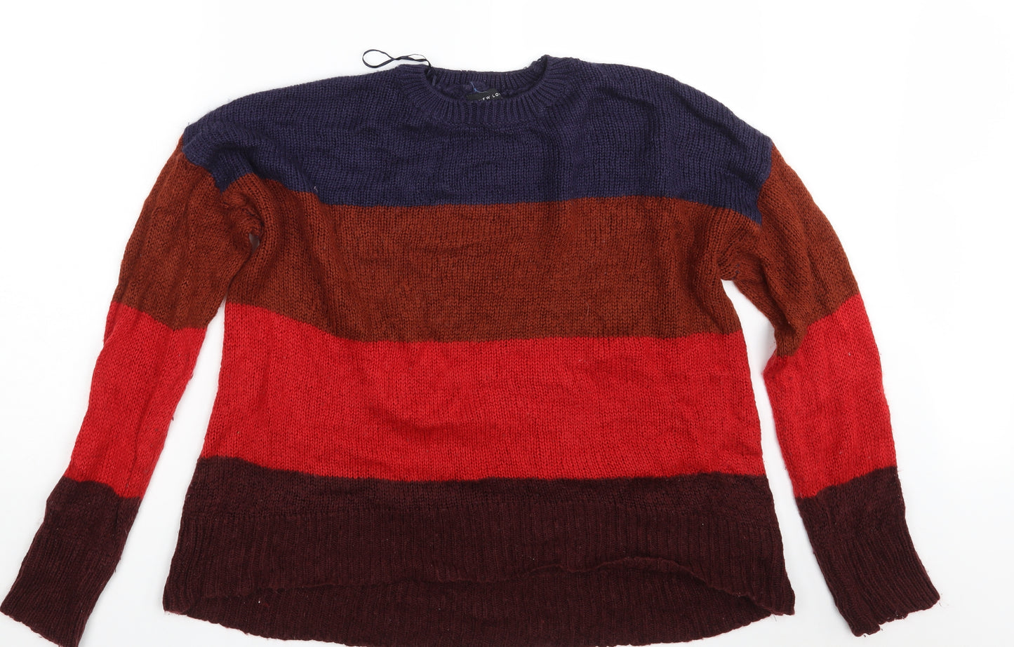 New Look Womens Multicoloured Striped  Pullover Jumper Size L