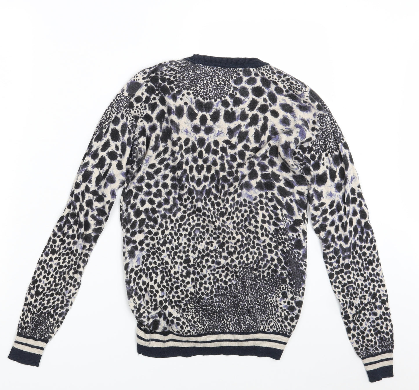 NEXT Womens Blue Animal Print  Pullover Jumper Size 8