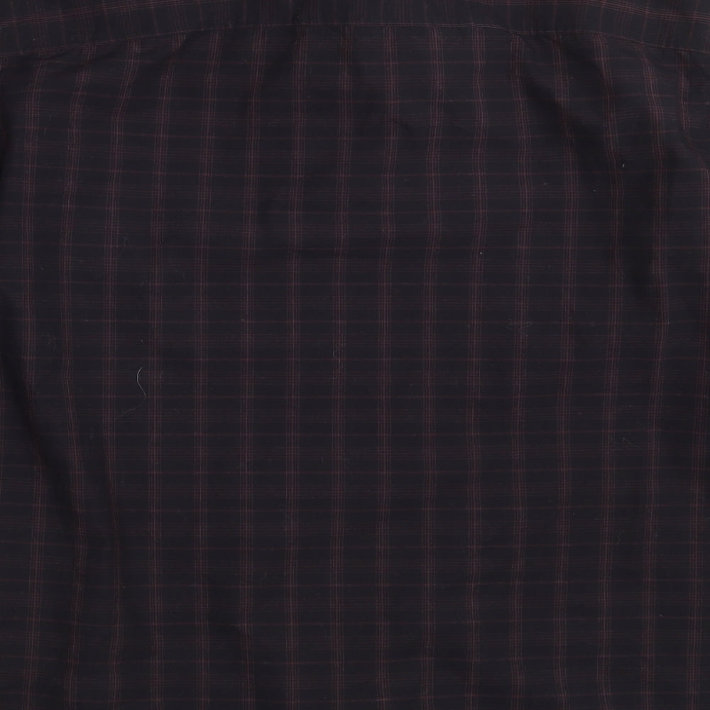 JACK & JONES Mens Black Check   Button-Up Size XL