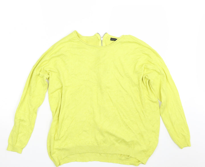 Atmosphere Womens Yellow Pullover Jumper Size M
